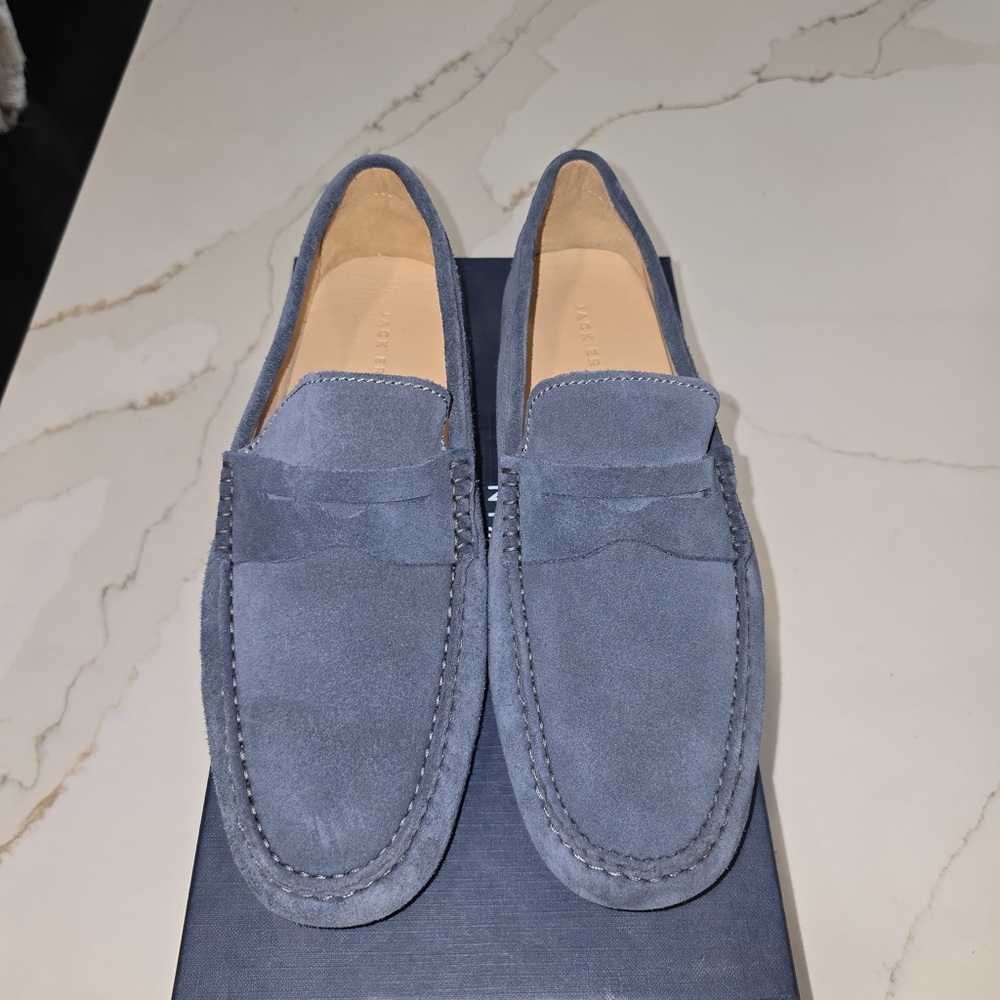 Men's Jack Erwin Dusty - Blue Suede Loafers